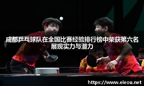 成都乒乓球队在全国比赛经验排行榜中荣获第六名展现实力与潜力